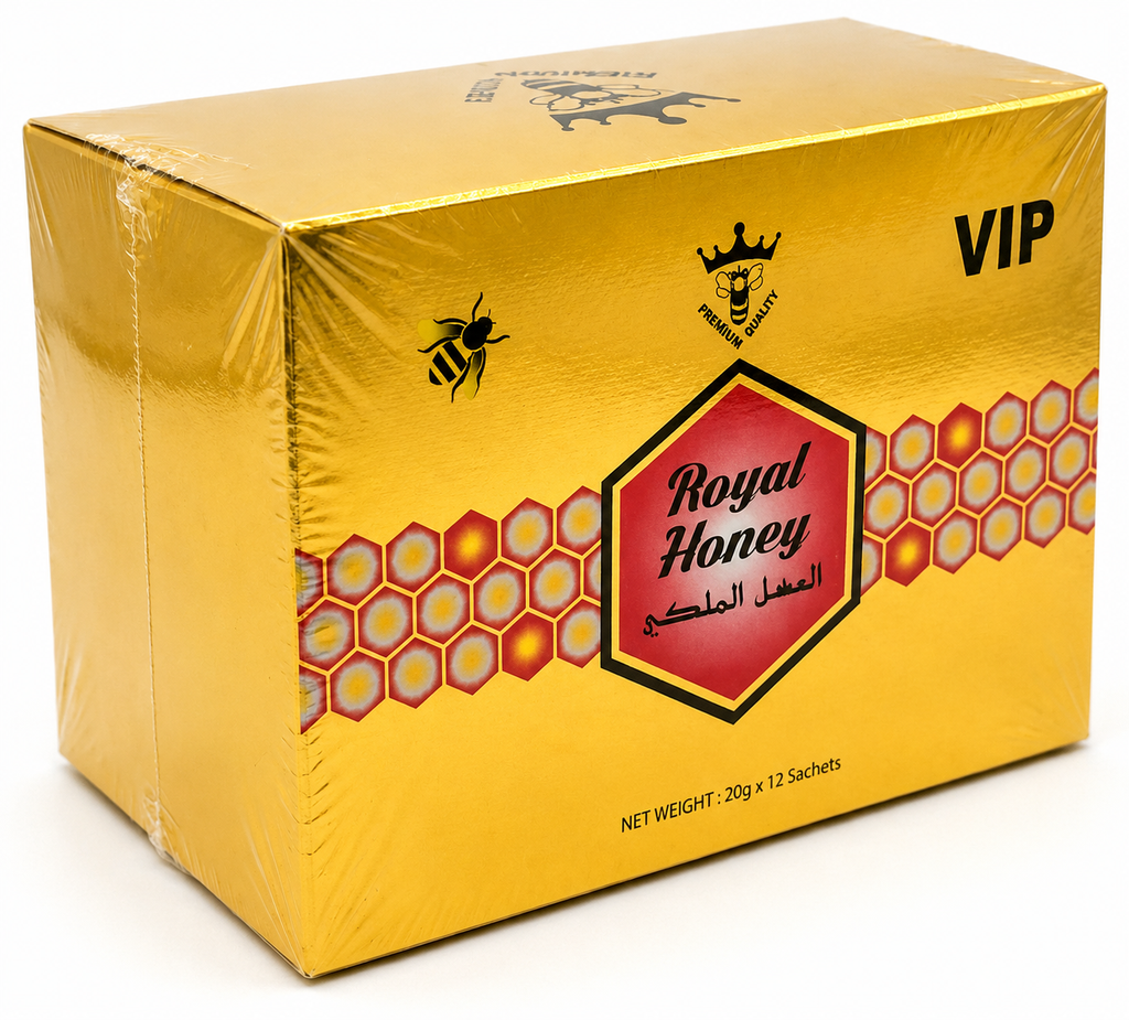 Premium Multi- Compartment Food Container Unit - Complete with 12 Single-Serve Travel Royal honey Packet Samples